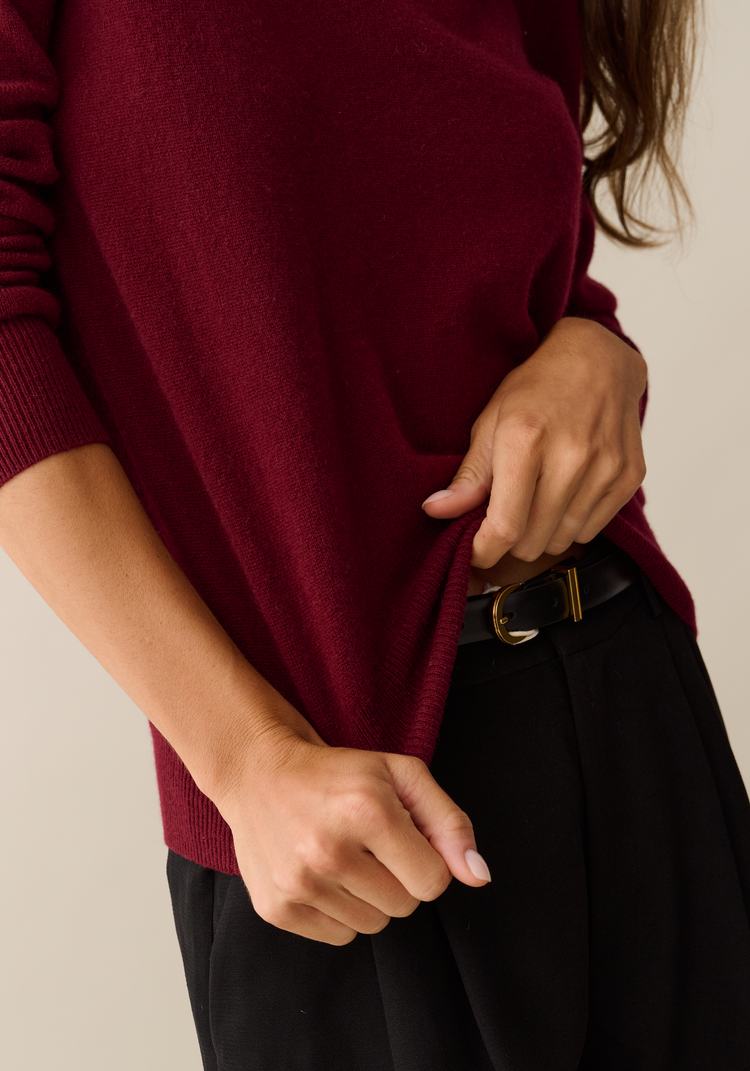 Scarlet Cashmere Sweater