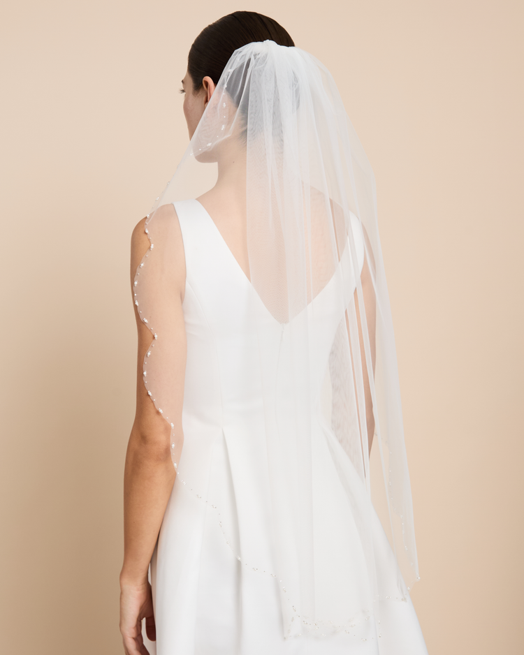 Pearl Trim Veil