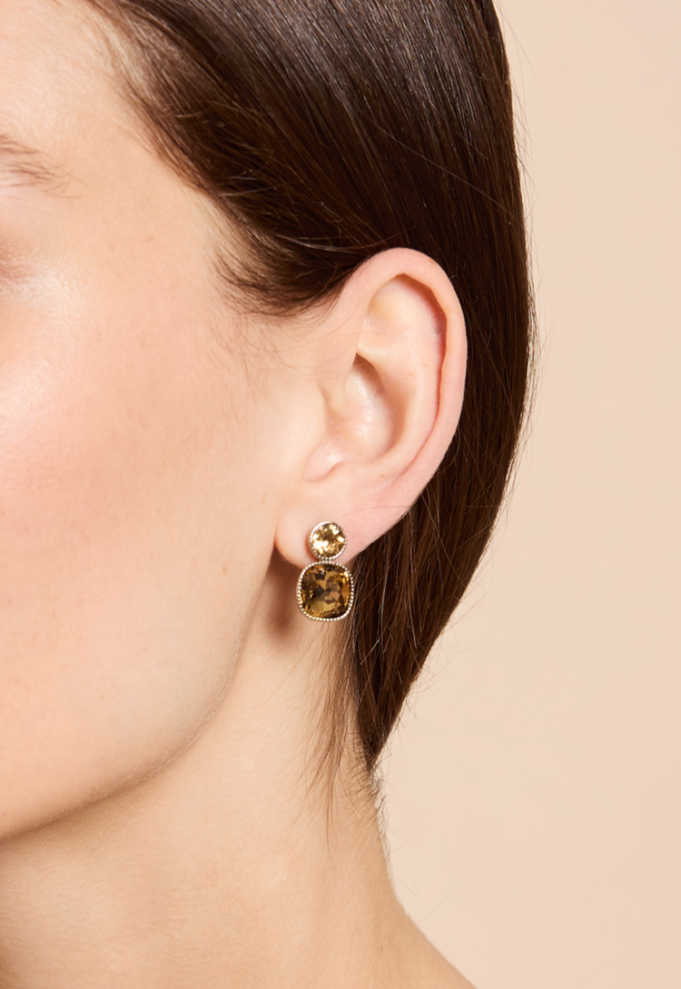 Sunburst Crystal Earrings