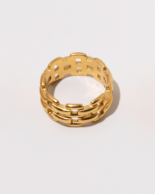 Gold Chain Ring