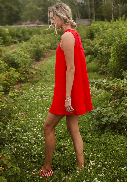 Zinnia Linen Mini Dress