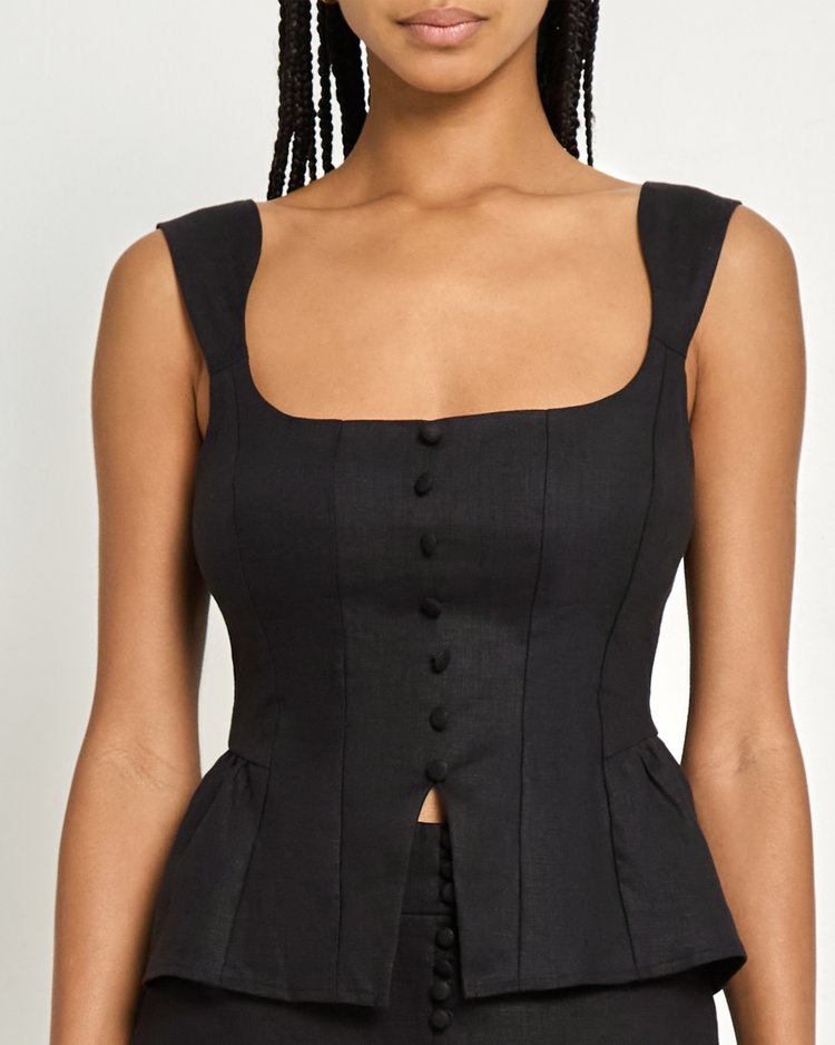 Inaya Linen Top