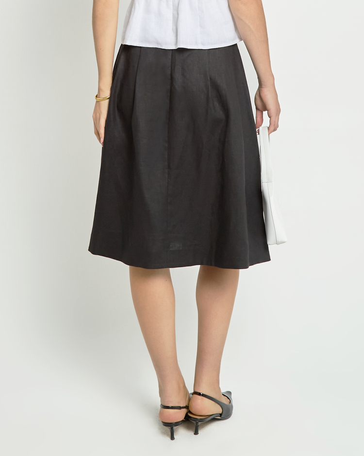 Lucie Linen Skirt