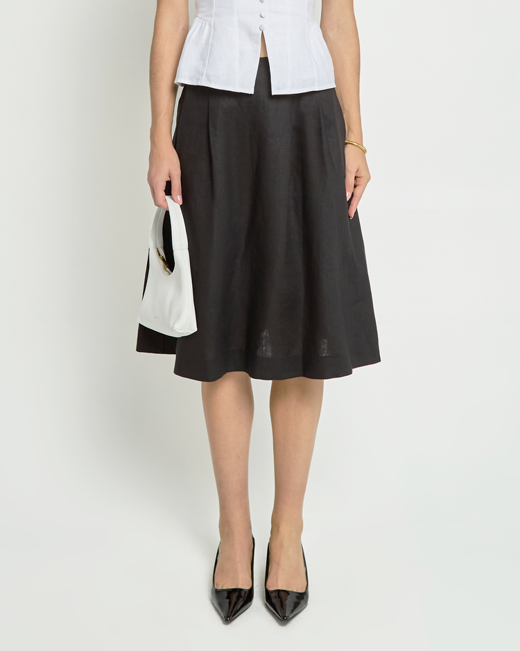 Lucie Linen Skirt