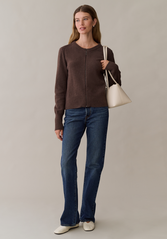 Mindy Zip Up Sweater