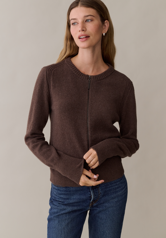 Mindy Zip Up Sweater