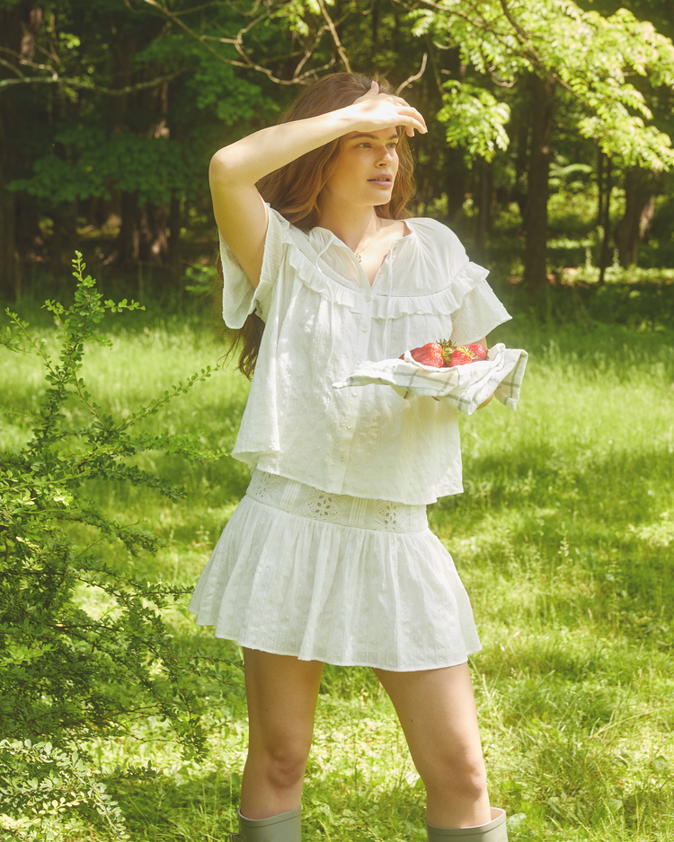 Faye Cotton Mini Skirt