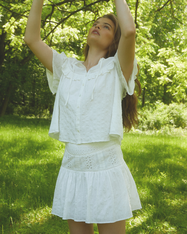 Faye Cotton Mini Skirt