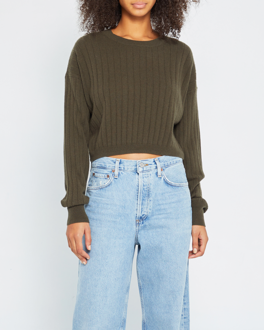 Tora Cropped Cashmere Sweater