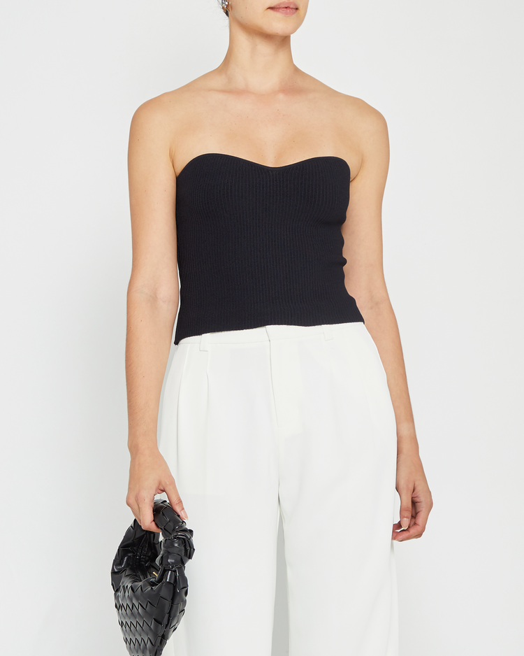 Sculpting Knit Sweetheart Tube Top
