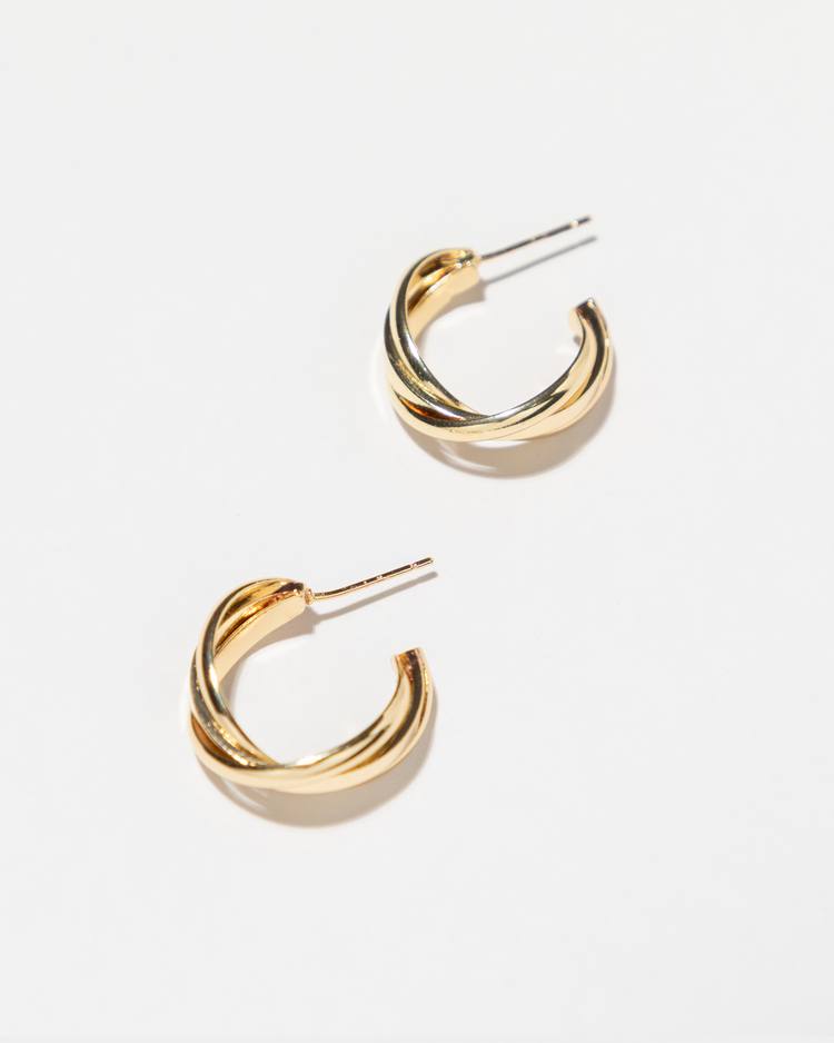 Simple Twisted Hoop Earrings