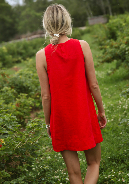 Zinnia Linen Mini Dress