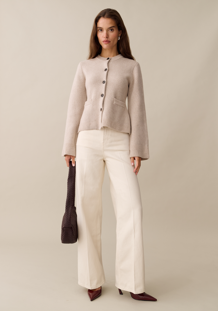 Averie Wool-Cashmere Cardigan