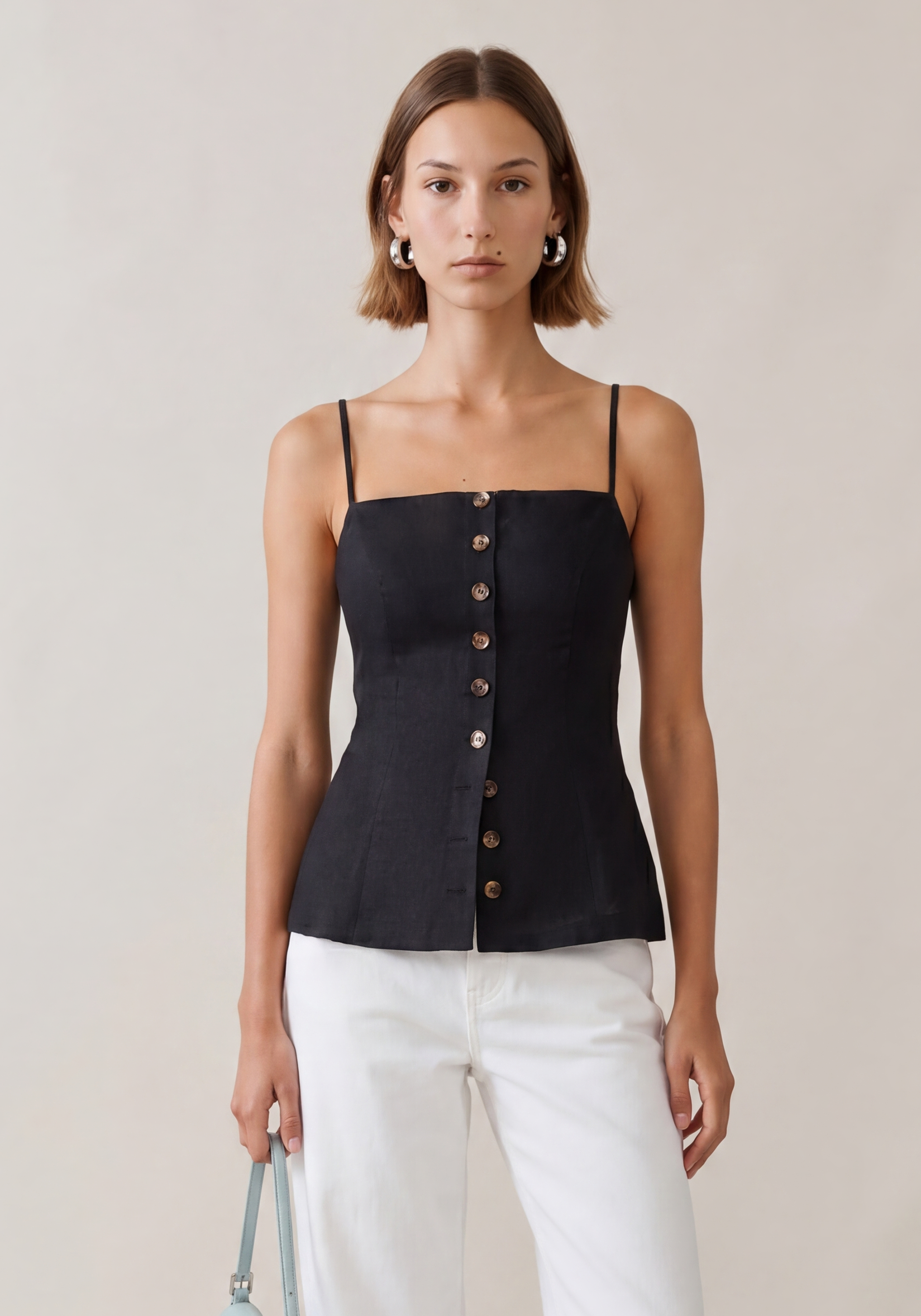 Cecille Linen Top