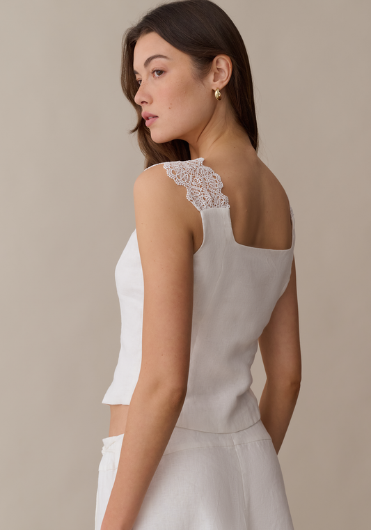 Stacy Linen Top