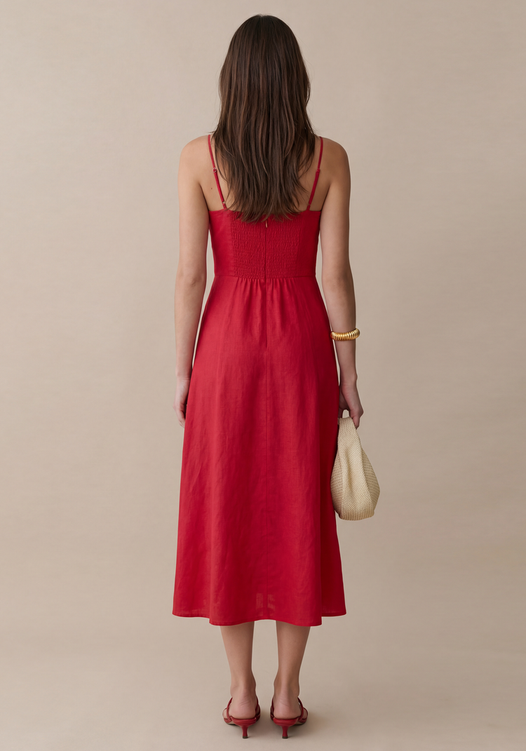 Khalani Linen Dress