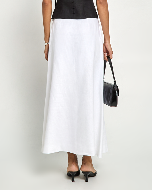 Sibel Linen Maxi Skirt