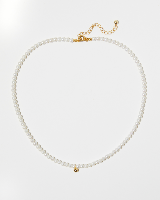 Delicate Gold and Pearl Necklace
